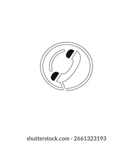 logotipo do vetor do telefone design de ícone
