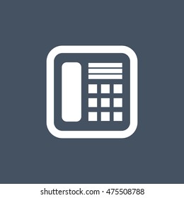 Phone vector simple isolated on white
