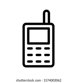 phone vector thin line icon 