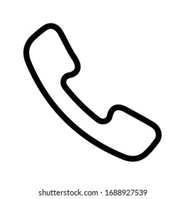icono de línea delgada vector de teléfono 