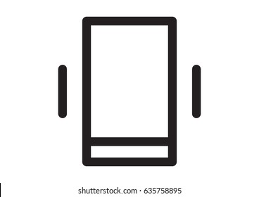 phone vibrate mode icon