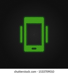 Phone, vibrate new technology vector icon. New mobile technology traffic light style vector illustration