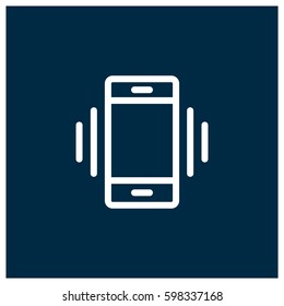 Phone vibration vector icon