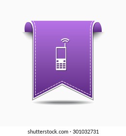 Phone Violet Vector Icon Design