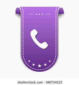 Phone Violet Vector Icon Design