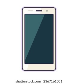 Phone Vivid Flat Image. Perfect for different cards, textile, web sites, apps 