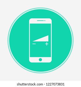 Phone volume vector icon sign symbol