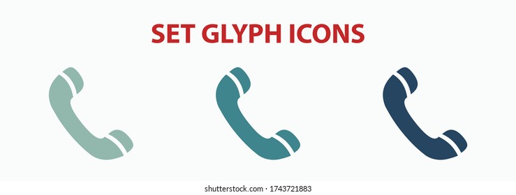 Phone web icon stock vector illustration flat design.