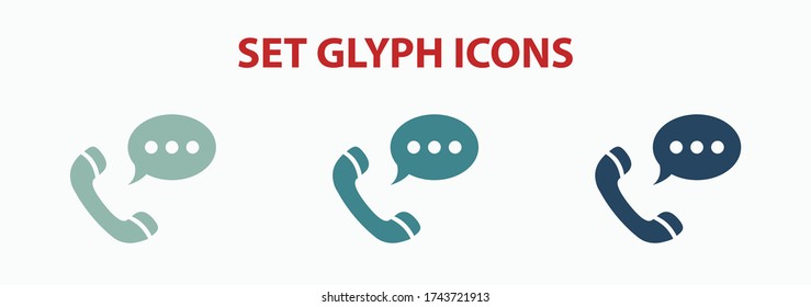 Phone web icon stock vector illustration flat design.