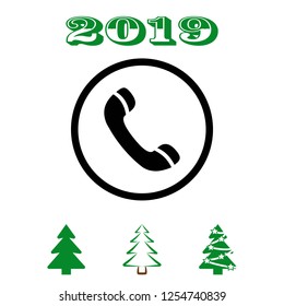 Phone web icon vector