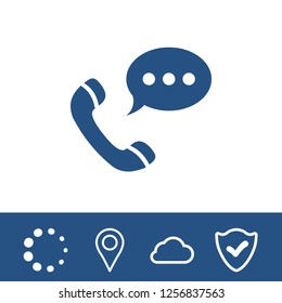 Phone web icon vector