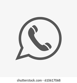 Phone web icon vector