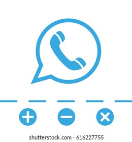 Phone web icon vector