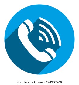 Phone web icon vector