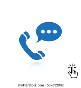 Phone web icon vector