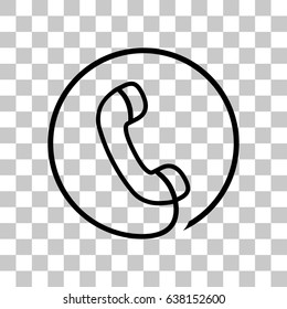 Phone web icon vector