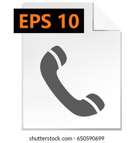 Phone web icon vector