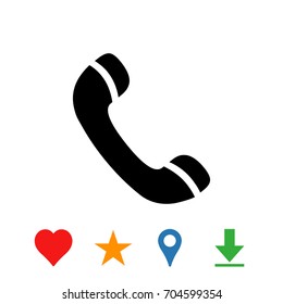 Phone web icon vector