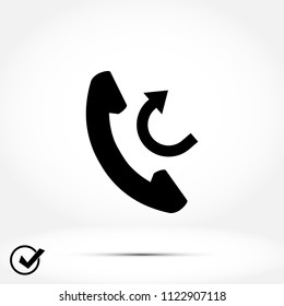 Phone web icon, 

Vector EPS 10 illustration style