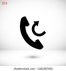 Phone web icon, 

Vector EPS 10 illustration style