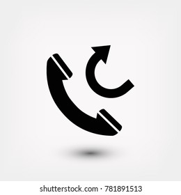 Phone web icon, 

Vector EPS 10 illustration style