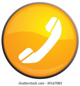 phone, web vector glossy icon