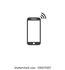 phone wi fi icon vector on the white background