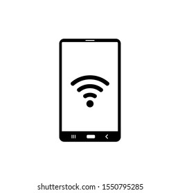 PHONE WIFI icon design vector