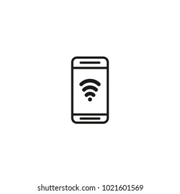 phone wifi icon. sign design