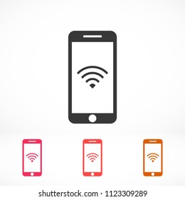 PHONE WIFI icon vector