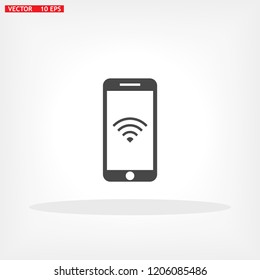 PHONE WIFI icon vector