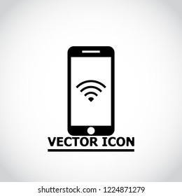 PHONE WIFI icon vector