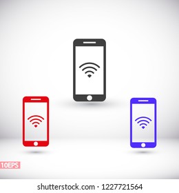 PHONE WIFI icon vector