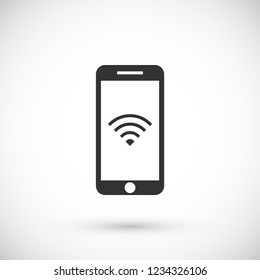 PHONE WIFI icon vector