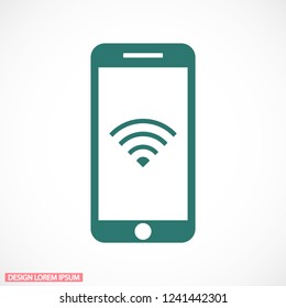 PHONE WIFI icon vector