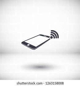 phone wifi icon vector