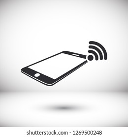 phone wifi icon vector