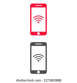 PHONE WIFI icon vector