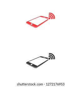 phone wifi icon vector