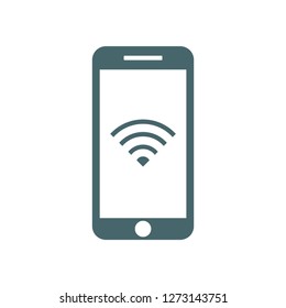 PHONE WIFI icon vector