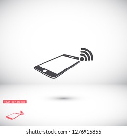 phone wifi icon vector