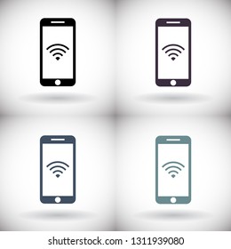 PHONE WIFI icon vector