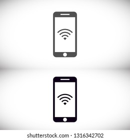 PHONE WIFI icon vector