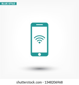 PHONE WIFI icon vector