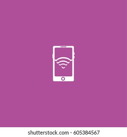 phone wifi icon vector