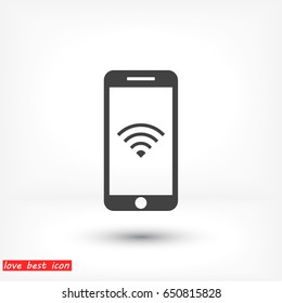 PHONE WIFI Icon Vector