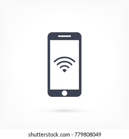 PHONE WIFI icon vector