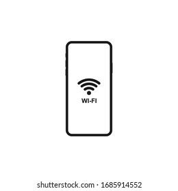 PHONE and WI-FI icon vector Illustration