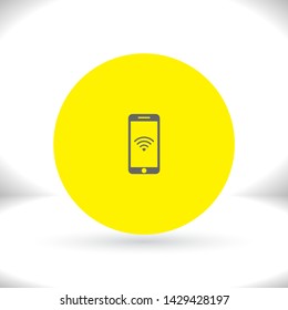 PHONE WIFI icon vector . Lorem Ipsum Illustration design
