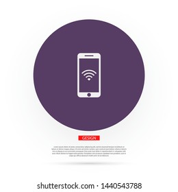 PHONE WIFI icon vector . Lorem Ipsum Illustration design